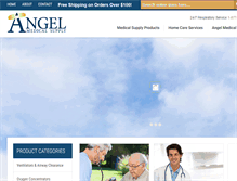 Tablet Screenshot of angelmedicalsupply.com